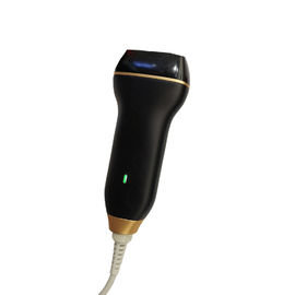Dispositif tenu dans la main de Doppler d'ultrason de machine à la maison noire de représentation avec la connexion d'USB