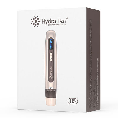 Stylo Derma Pen Hydra Pen H5 Original avec Micro-Aiguilles et EMS, Sortie de Sérum Réglable MTS, Réduit les Cicatrices, les Ridules et les Rides
